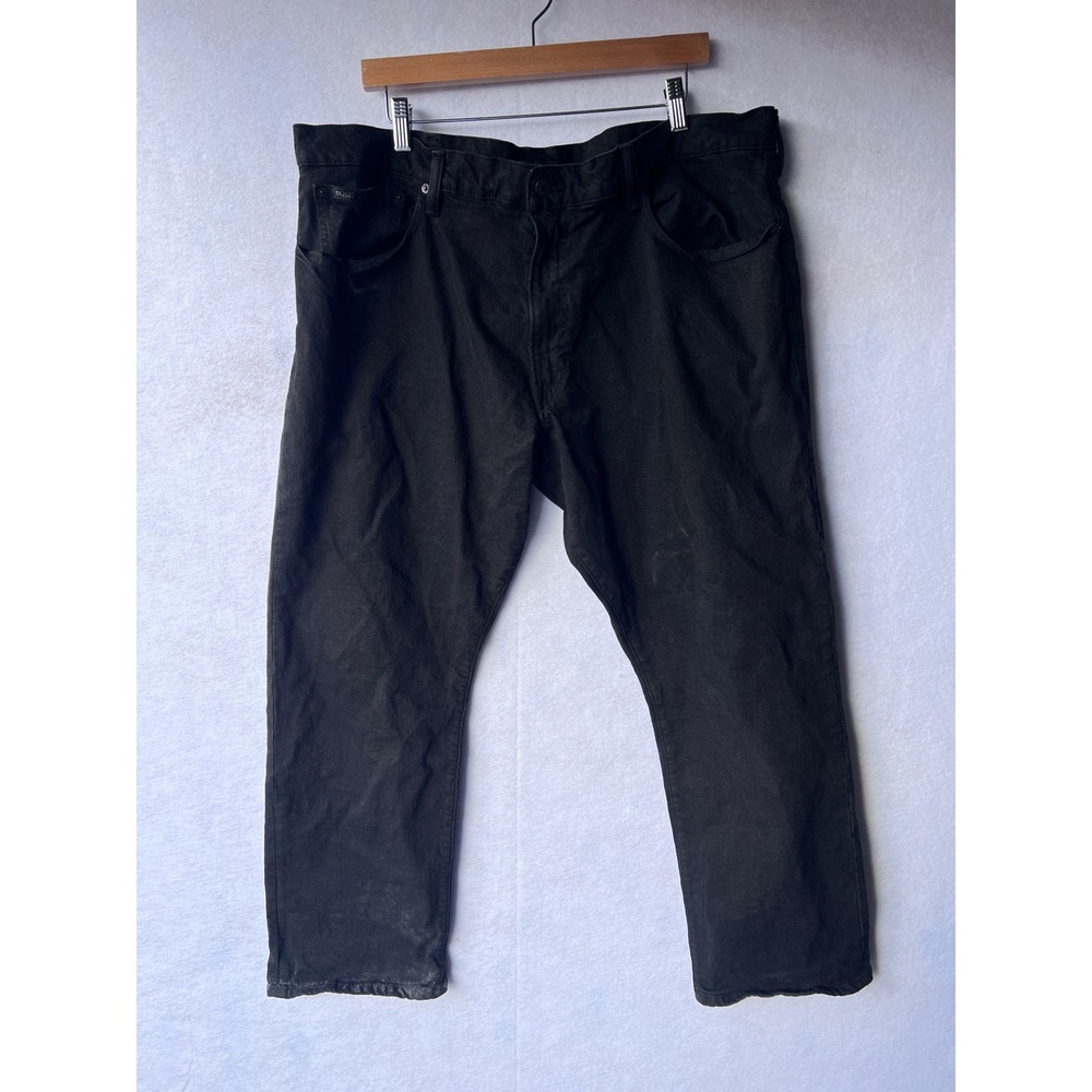 Polo Ralph Lauren Hampton Relaxed Straight Black Jeans Mens 42x30 Stretch Denim